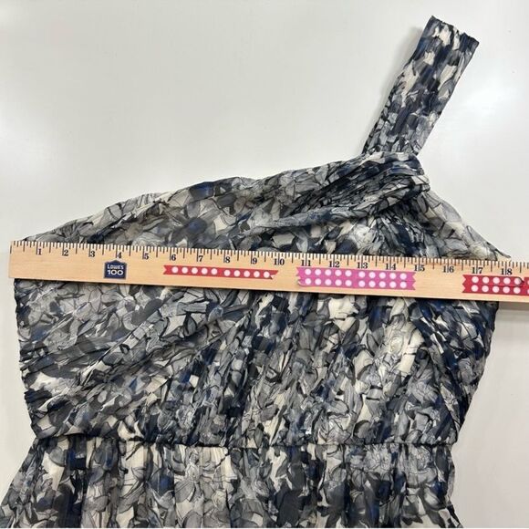 J. Crew Collection Silk One Shoulder Dress Size 14 Floral - Picture 4 of 6